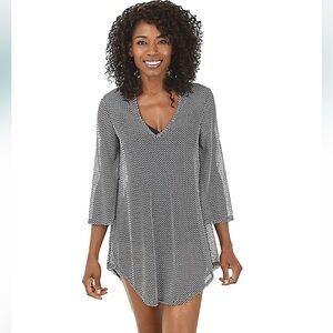 Jordan Taylor Black Swimsuit Cover-Up Size large NWT